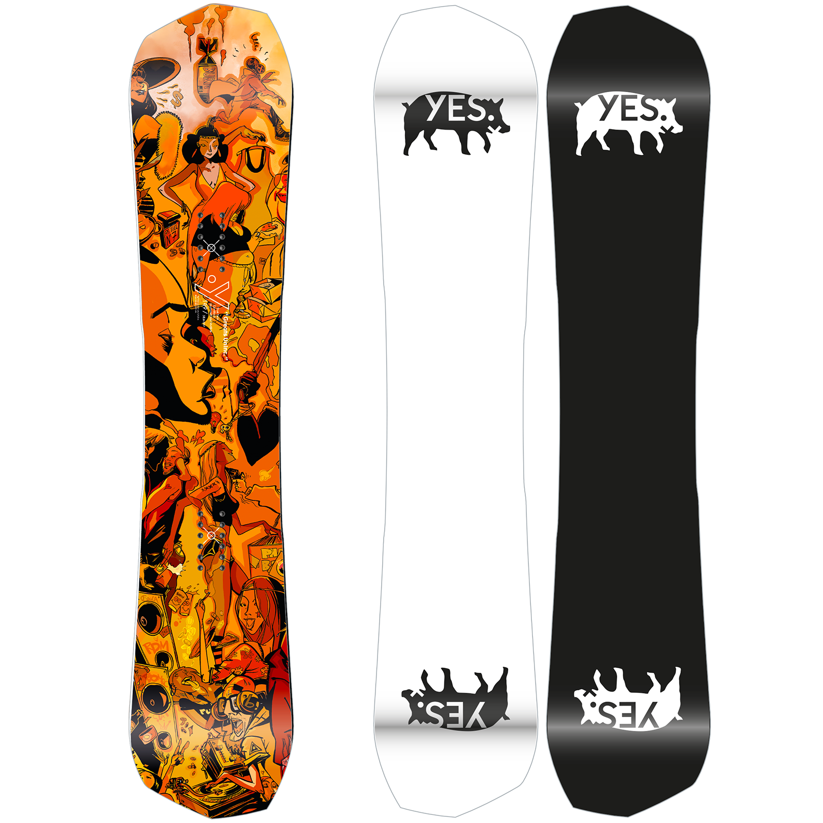 The Yes Greats Uninc Snowboard