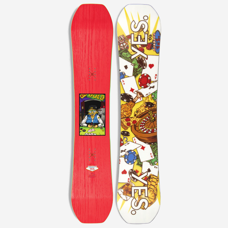 YES. Jackpot Snowboard in Red